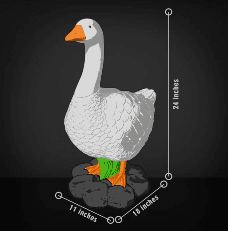 Full-Size 3D Goose